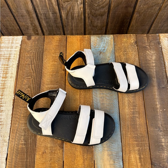 Dr. Martens Klaire White Leather Strap Sandals - Picture 5 of 14